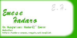 emese hadaro business card